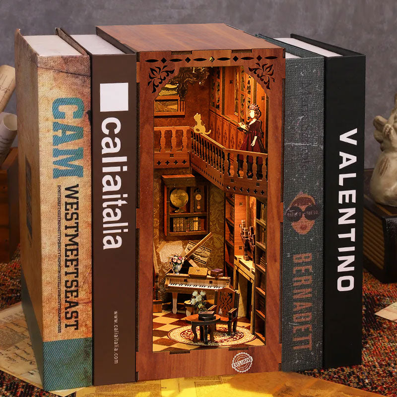 Grimm’s Cottage Library DIY Book Nook Kit | Windsor & Scroll