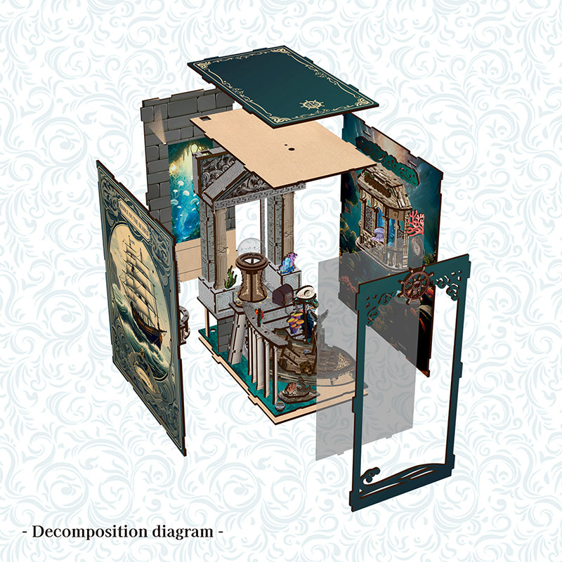 Riddle on the Seabed DIY Book Nook Kit | Windsor & Scroll