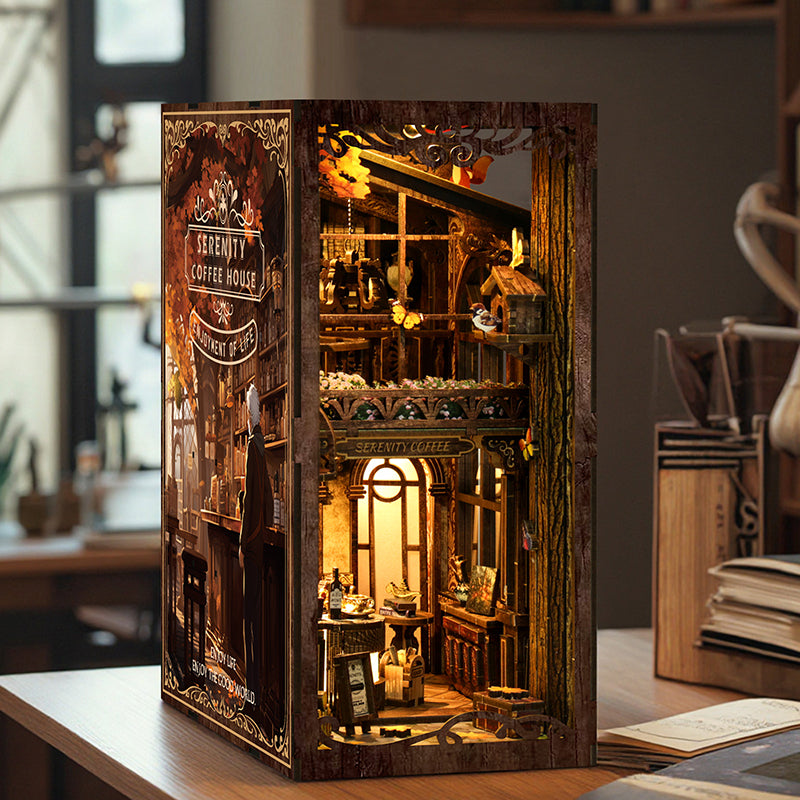Serenity Coffee House DIY Book Nook Kit | Windsor & Scroll