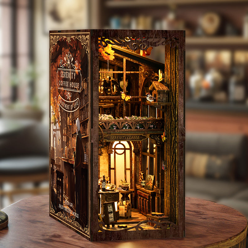 Serenity Coffee House DIY Book Nook Kit | Windsor & Scroll