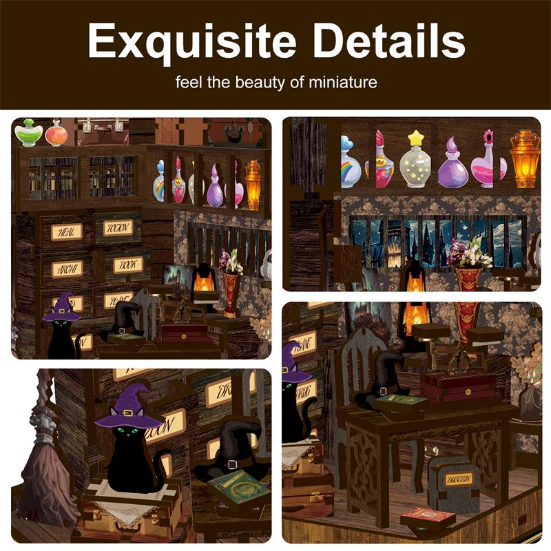 Magic Book House DIY Book Nook Kit | Windsor & Scroll
