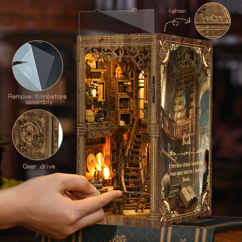 Ancient Book Collection Room DIY Book Nook Kit | Windsor & Scroll