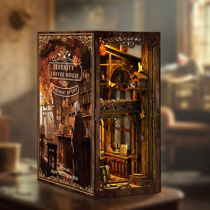 Serenity Coffee House DIY Book Nook Kit | Windsor & Scroll