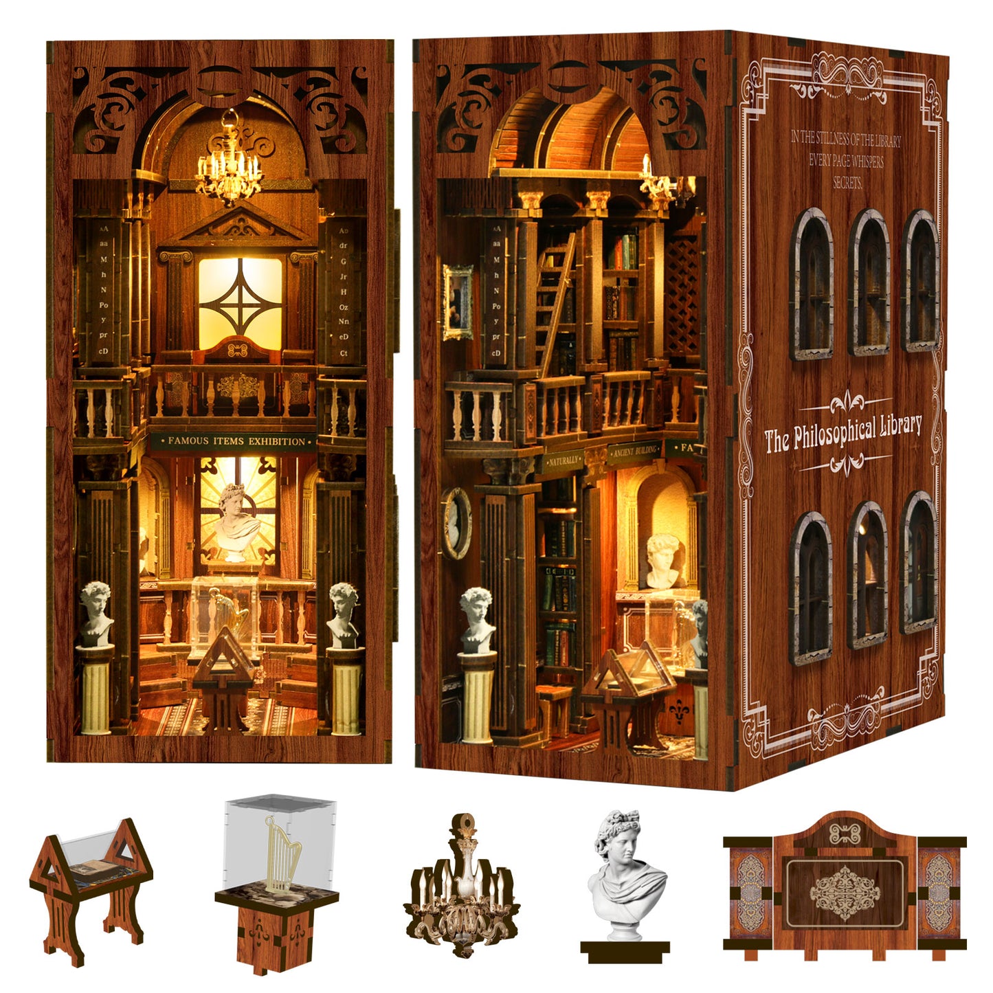 The Philosophical Library DIY Book Nook Kit | Windsor & Scroll