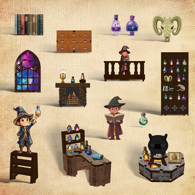 The Magic Study DIY Book Nook Kit | Windsor & Scroll