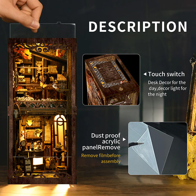 Serenity Coffee House DIY Book Nook Kit | Windsor & Scroll