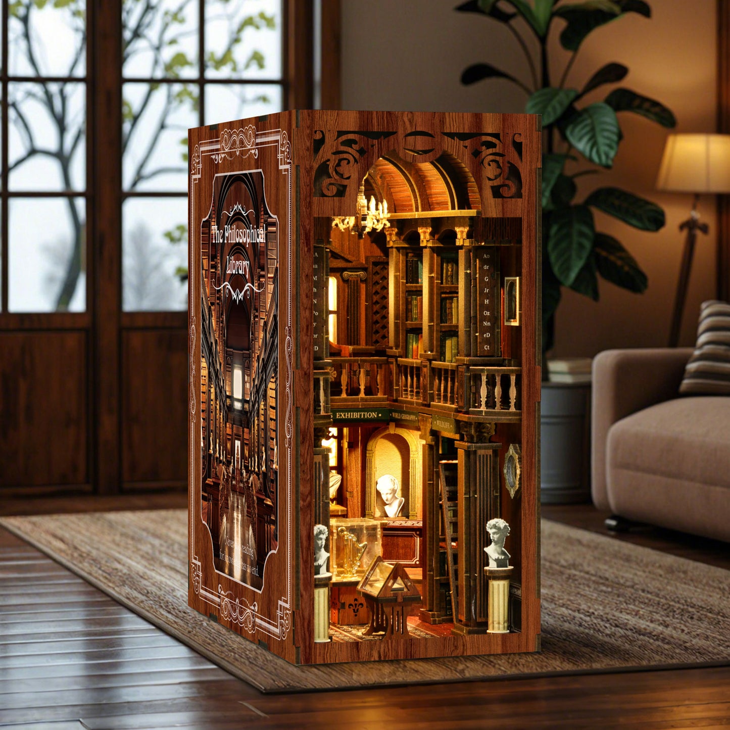 The Philosophical Library DIY Book Nook Kit | Windsor & Scroll