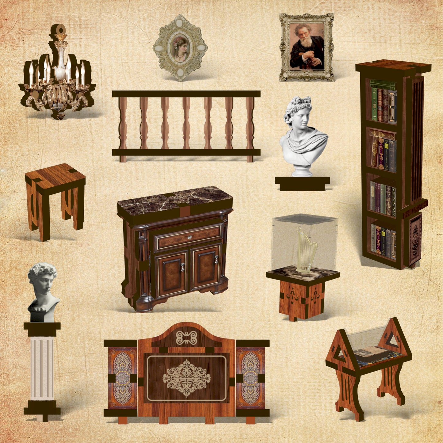 The Philosophical Library DIY Book Nook Kit | Windsor & Scroll