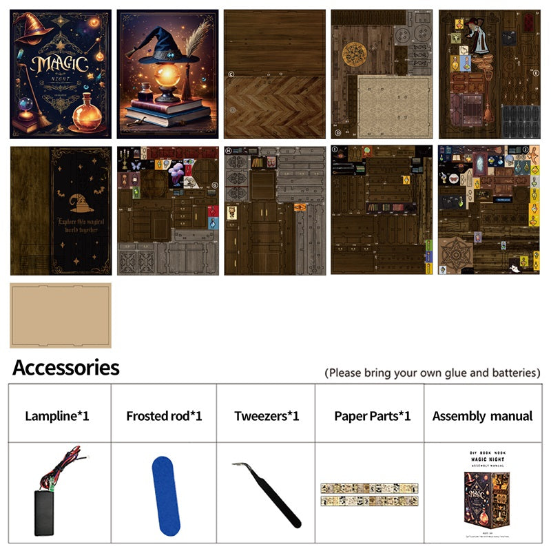 The Enchanted Witch’s Atelier DIY Book Nook Kit | Windsor & Scroll
