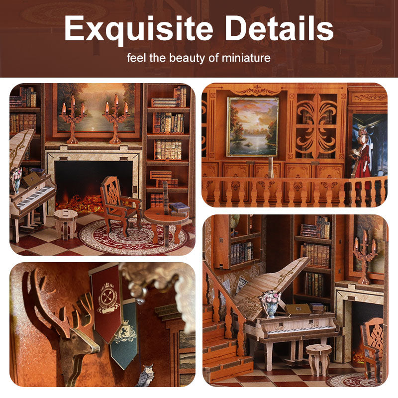 Grimm’s Cottage Library DIY Book Nook Kit | Windsor & Scroll