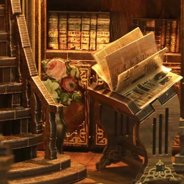 Ancient Book Collection Room DIY Book Nook Kit | Windsor & Scroll