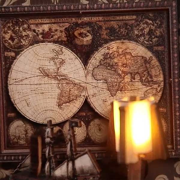 Ancient Book Collection Room DIY Book Nook Kit | Windsor & Scroll