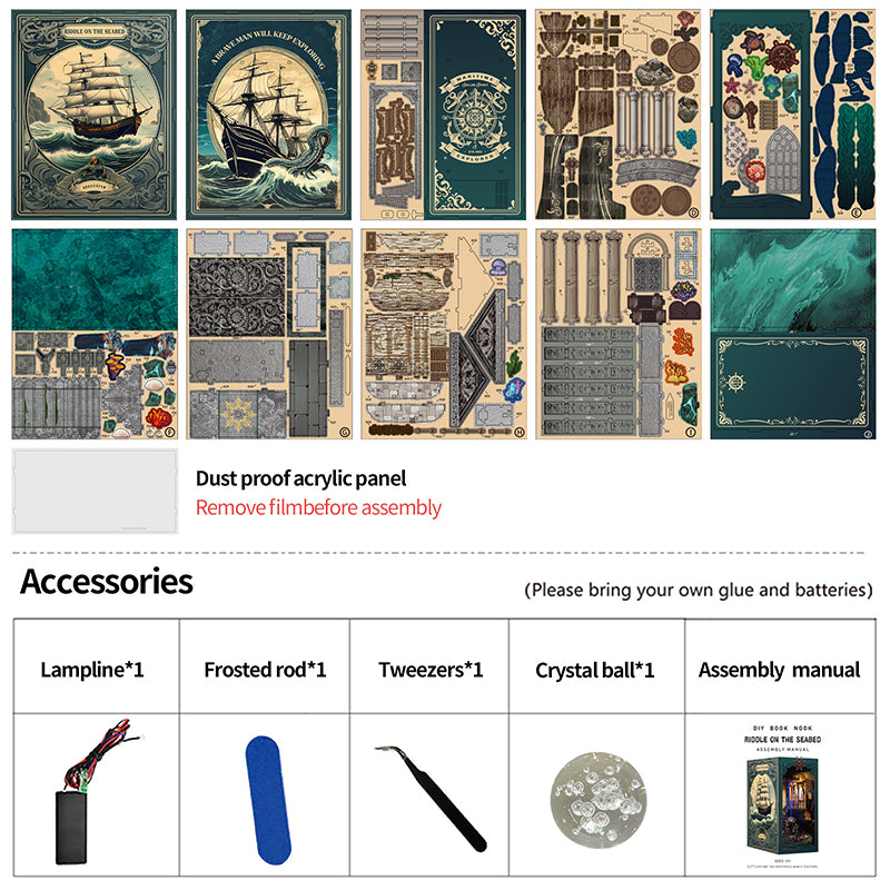 Riddle on the Seabed DIY Book Nook Kit | Windsor & Scroll
