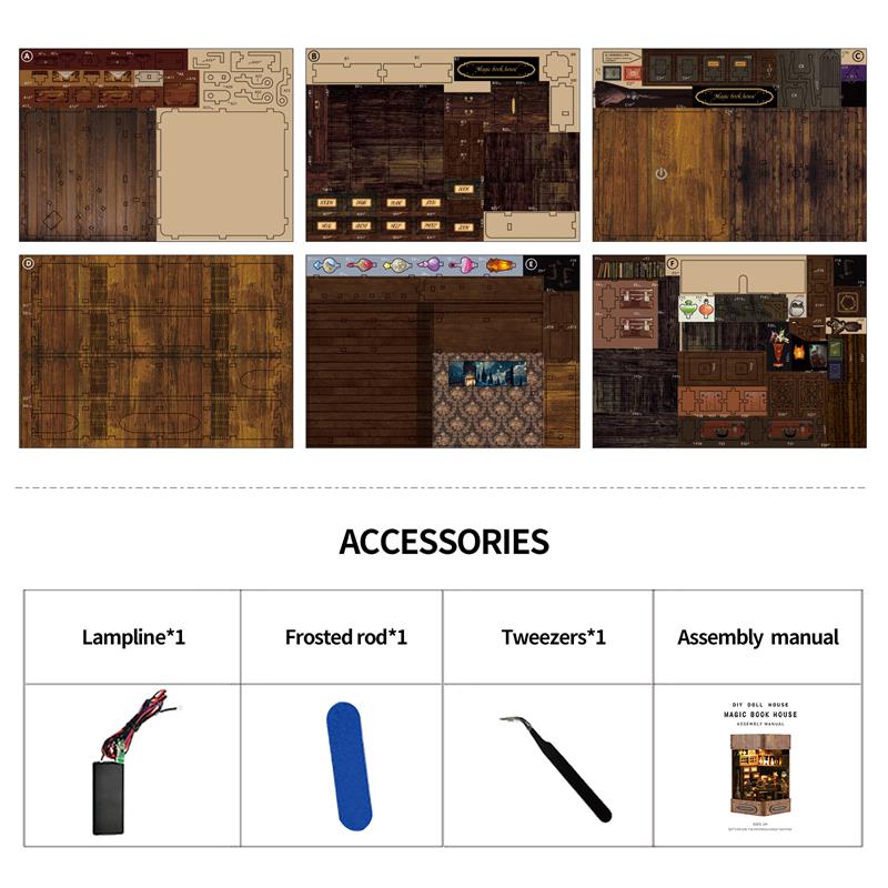 Magic Book House DIY Book Nook Kit | Windsor & Scroll
