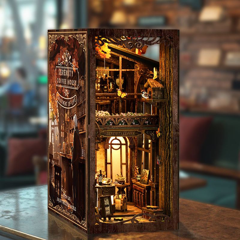 Serenity Coffee House DIY Book Nook Kit | Windsor & Scroll