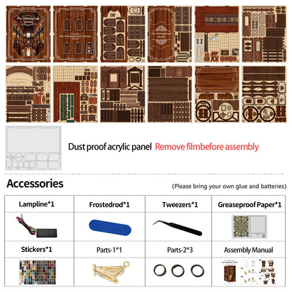 The Philosophical Library DIY Book Nook Kit | Windsor & Scroll